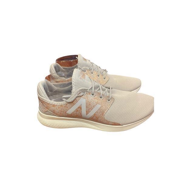 New Balance FuelCore Coast V3 Running Shoe Rose Gold Floral Metallic & Grey 10 - Picture 7 of 15